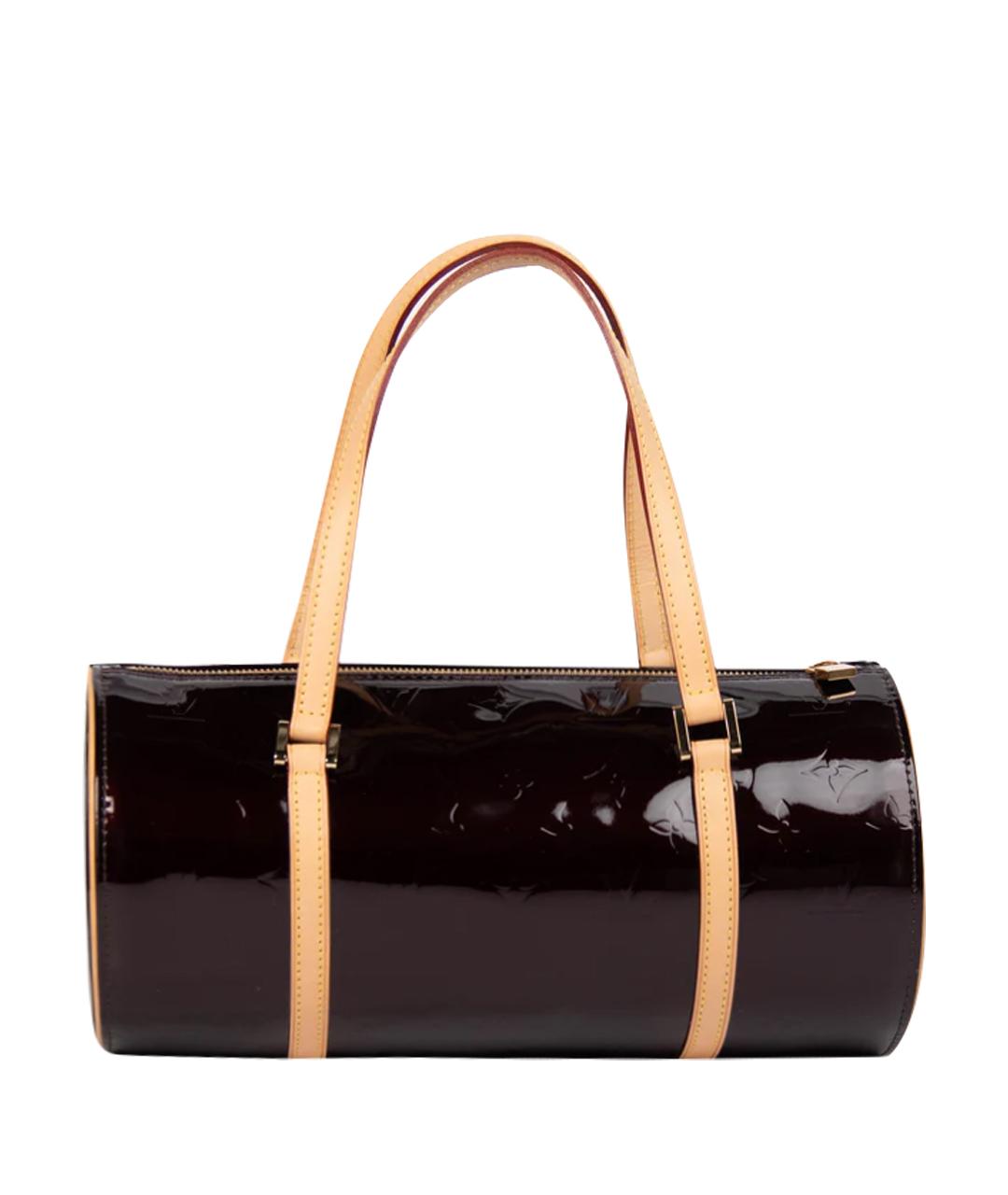 LOUIS VUITTON Бордовая сумка с короткими ручками из лакированной кожи, фото 1