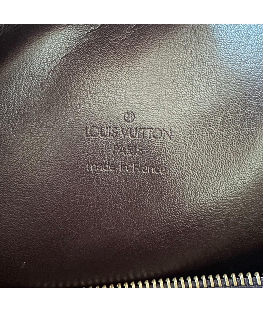 LOUIS VUITTON Бордовая сумка с короткими ручками из лакированной кожи, фото 7