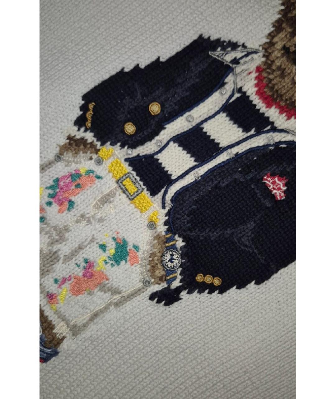 POLO RALPH LAUREN Белый хлопковый джемпер / свитер, фото 9