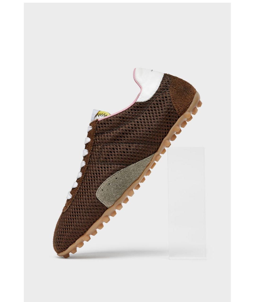 MAISON MARGIELA Коричневые кеды, фото 3