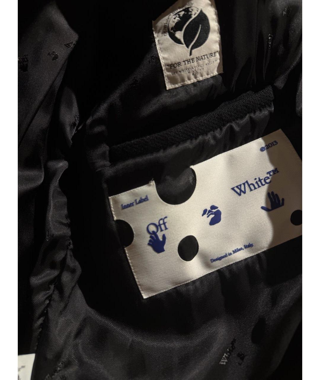 OFF-WHITE Черная хлопковая куртка, фото 4