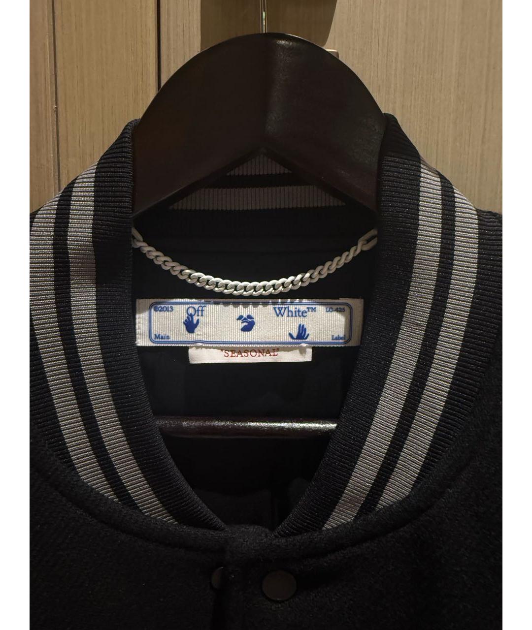 OFF-WHITE Черная хлопковая куртка, фото 3