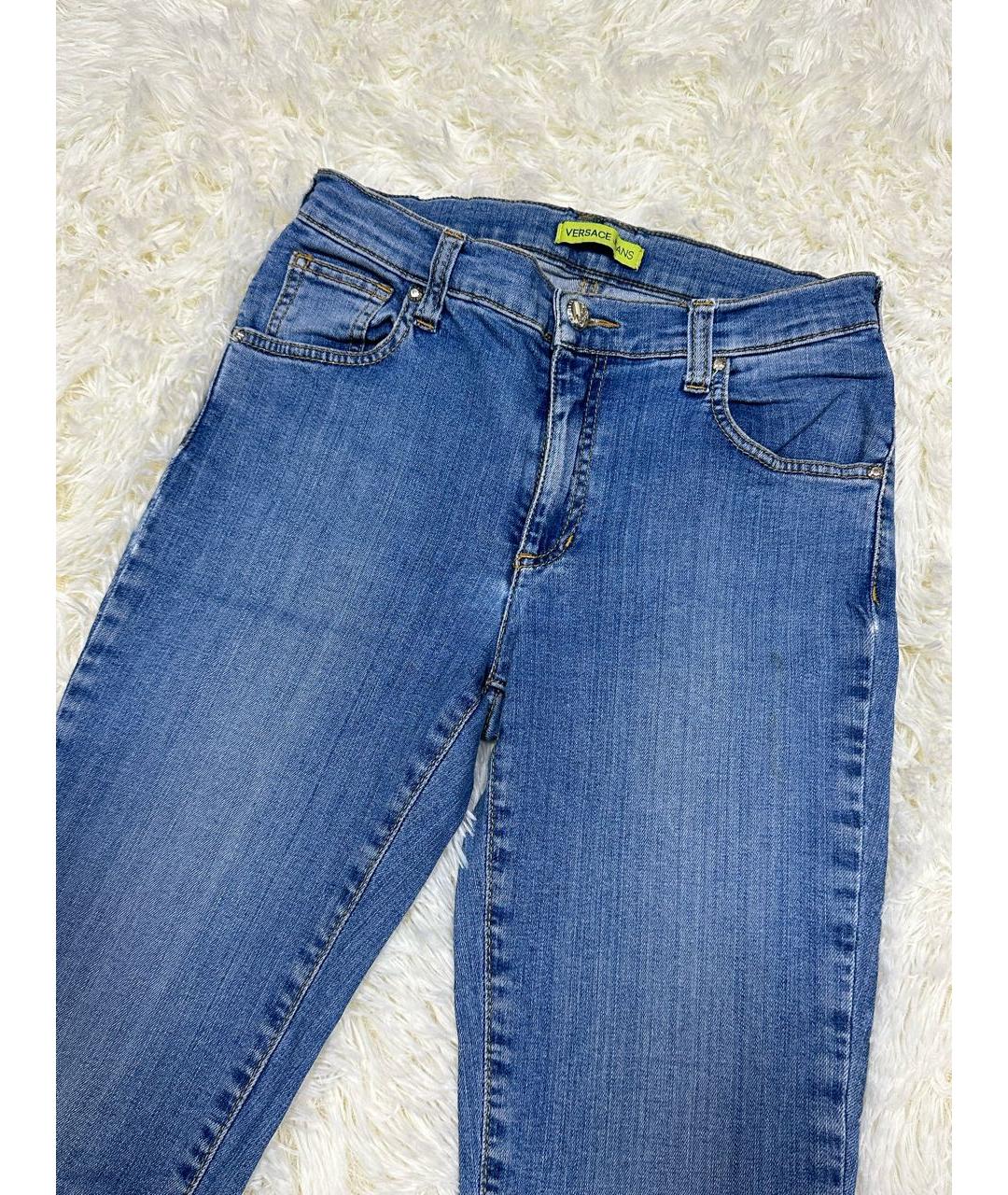 VERSACE JEANS COUTURE Голубые джинсы слим, фото 2