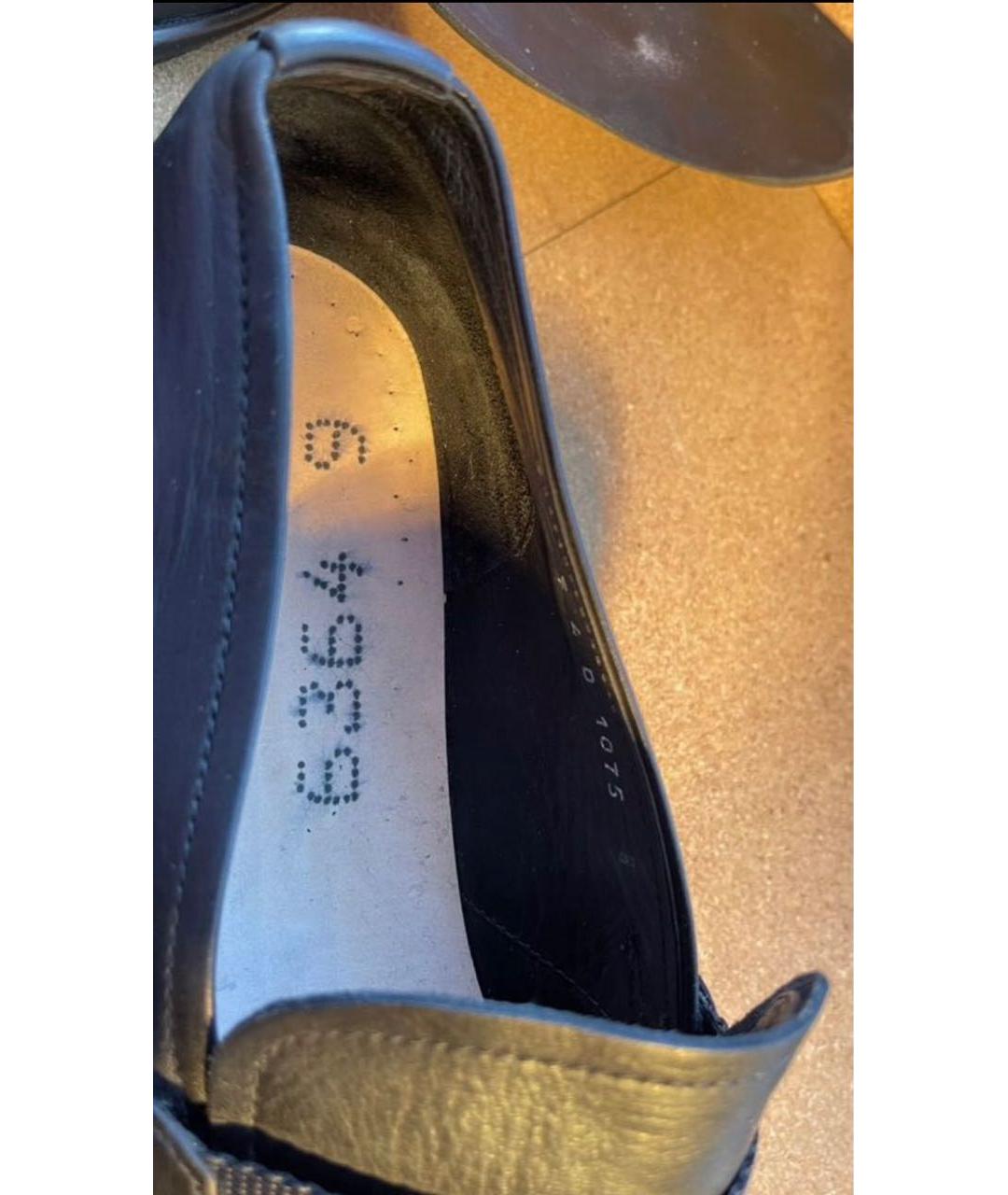 PRADA Черные кожаные лоферы, фото 7