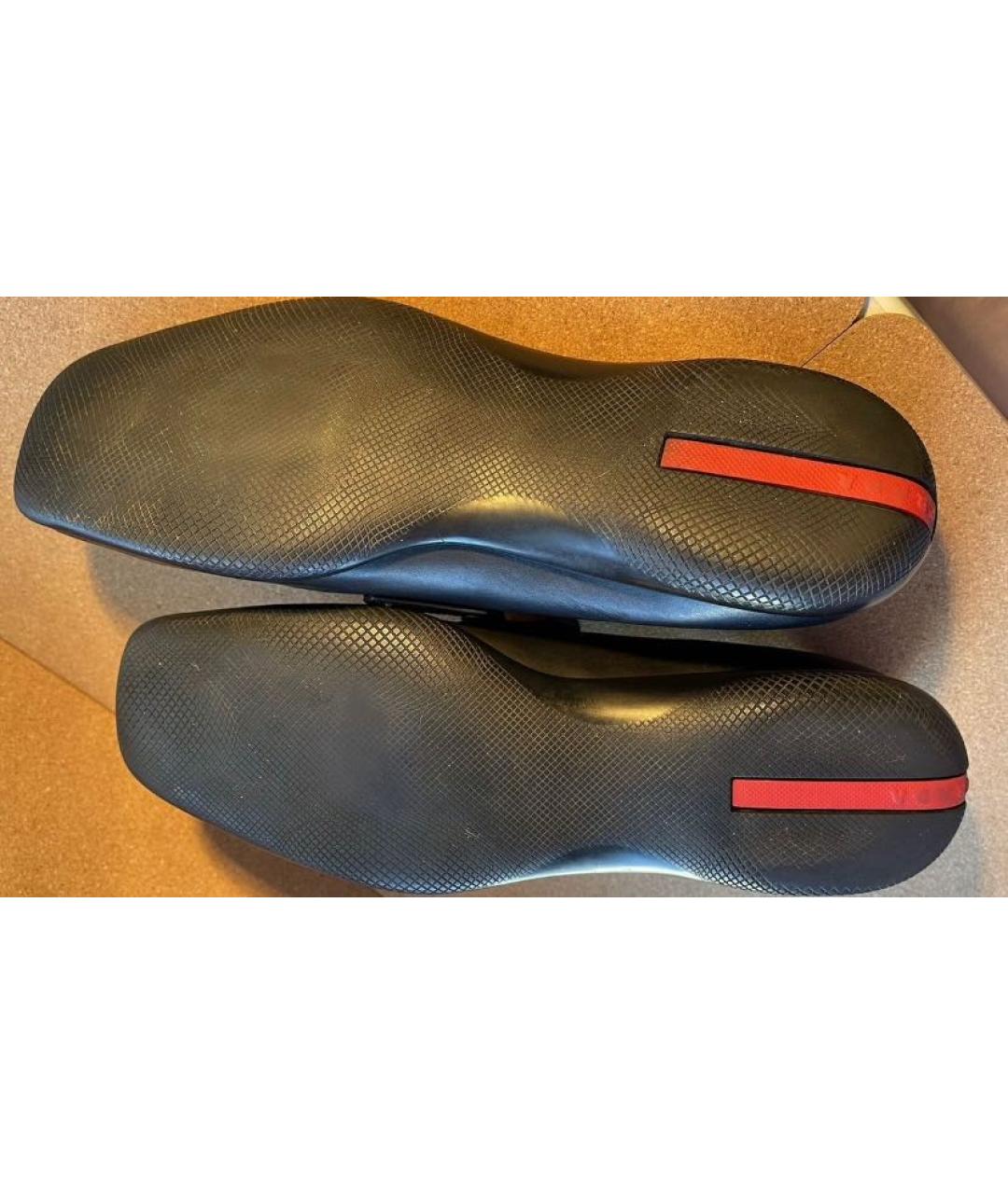 PRADA Черные кожаные лоферы, фото 2