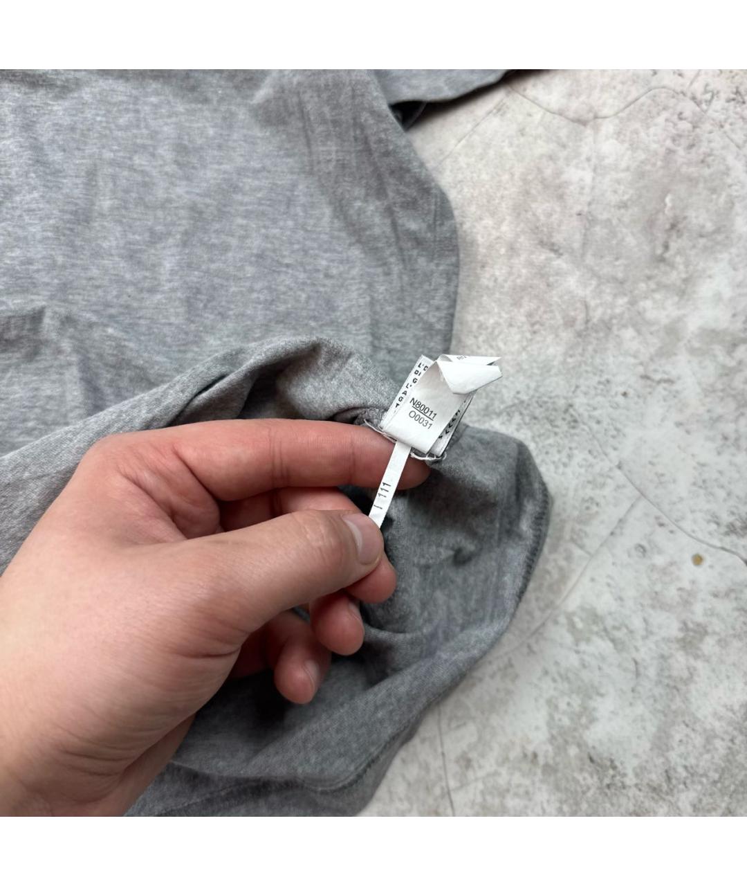 DOLCE&GABBANA Антрацитовая хлопковая футболка, фото 6