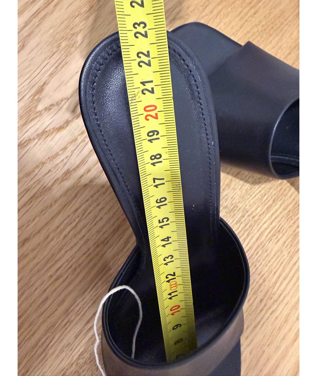 J.W.ANDERSON Черные кожаные мюли, фото 7