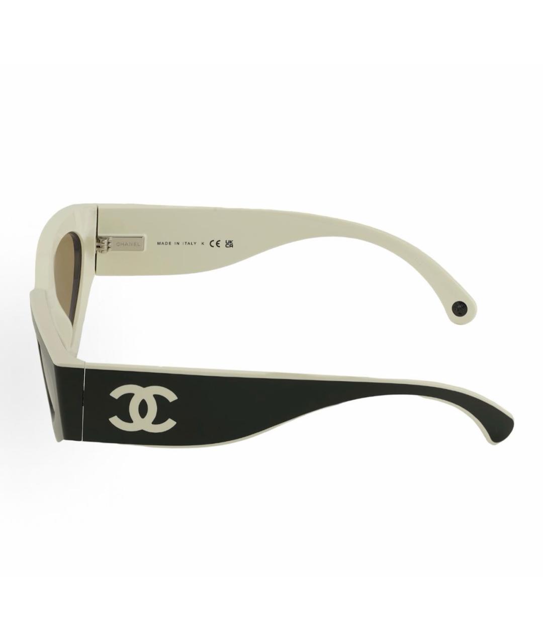 CHANEL Черные пластиковые солнцезащитные очки, фото 2