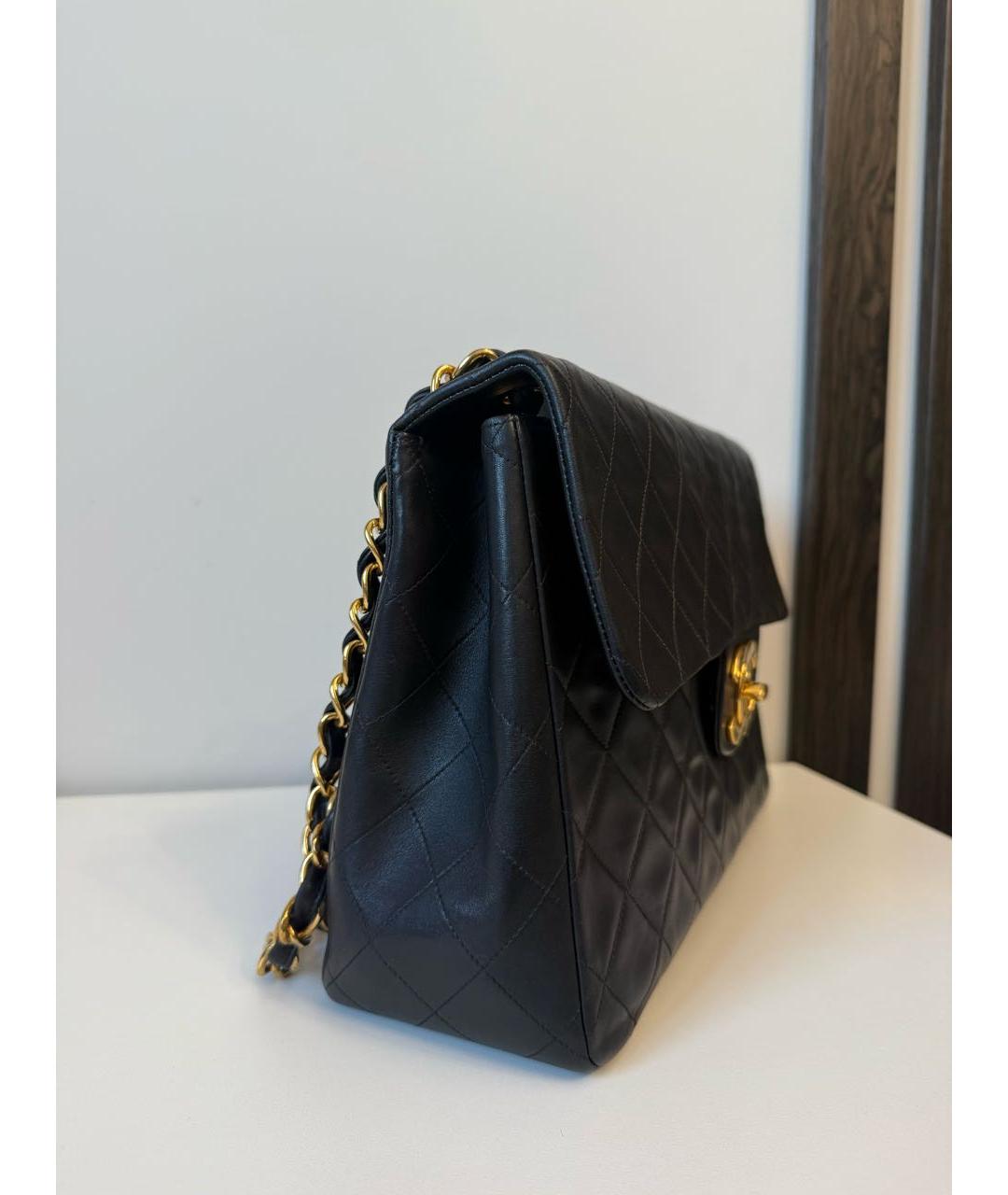 CHANEL Черная кожаная сумка через плечо, фото 3