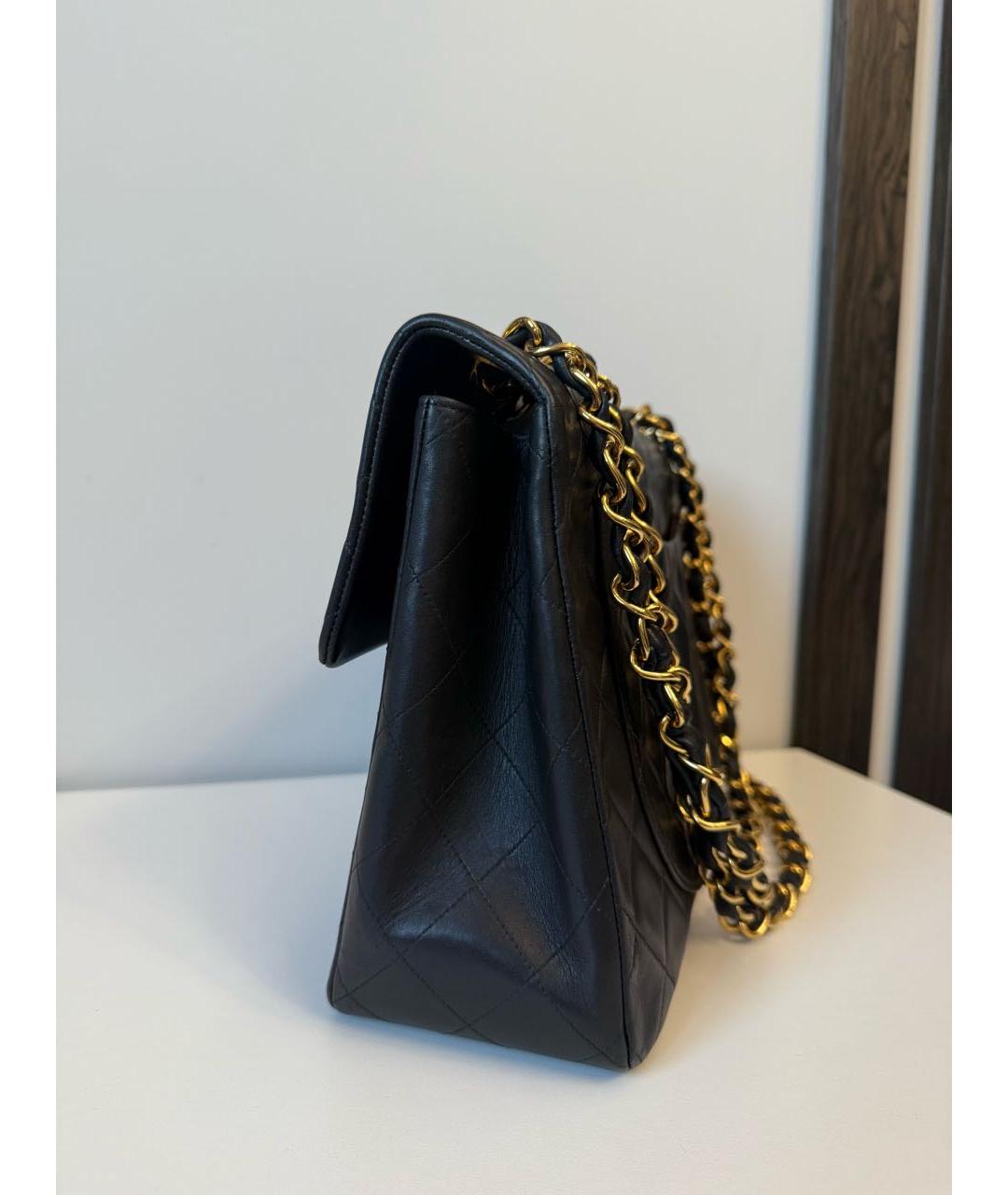 CHANEL Черная кожаная сумка через плечо, фото 4