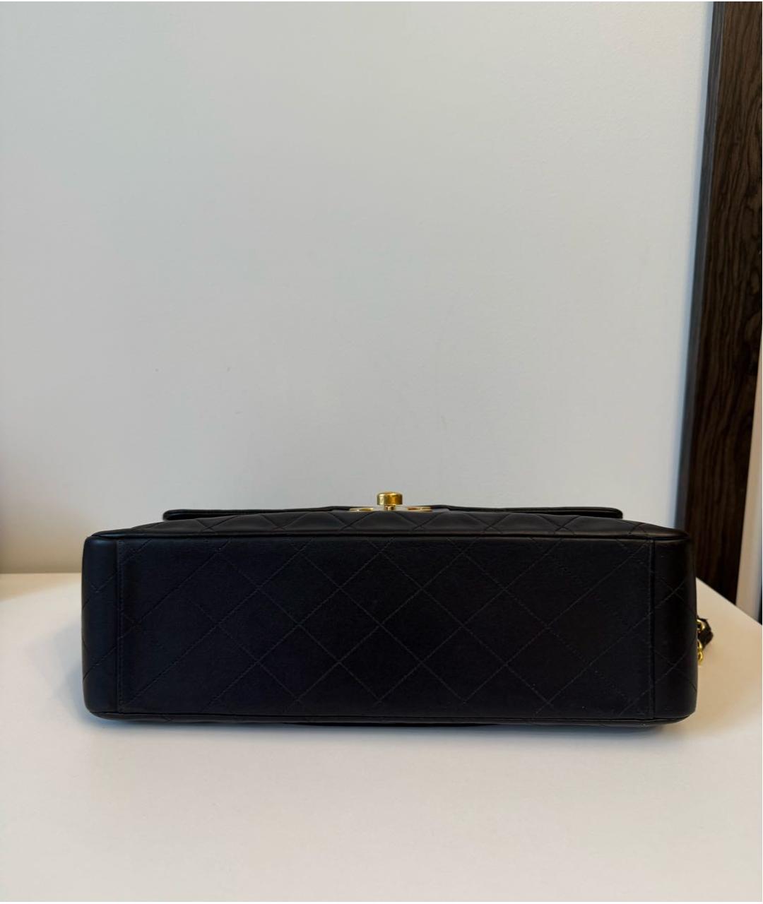 CHANEL Черная кожаная сумка через плечо, фото 5