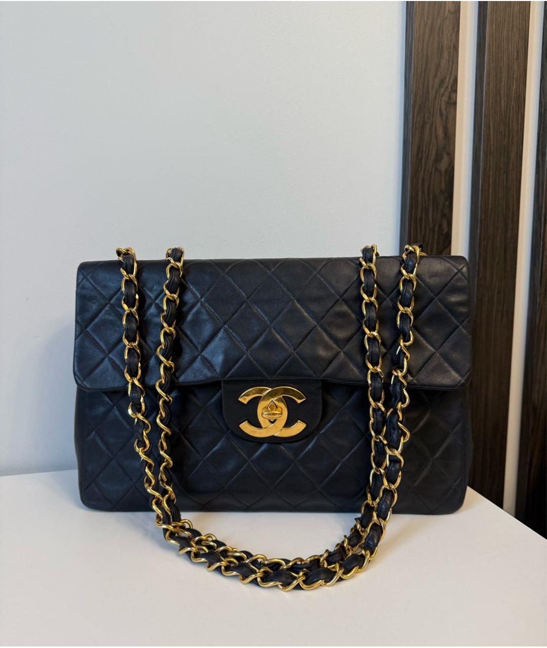 CHANEL Черная кожаная сумка через плечо, фото 9