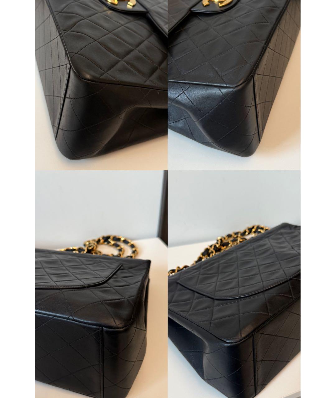 CHANEL Черная кожаная сумка через плечо, фото 6