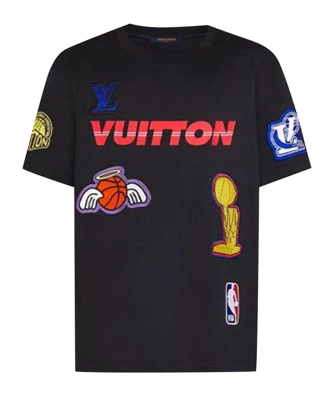 LOUIS VUITTON Мульти хлопковая футболка, фото 1