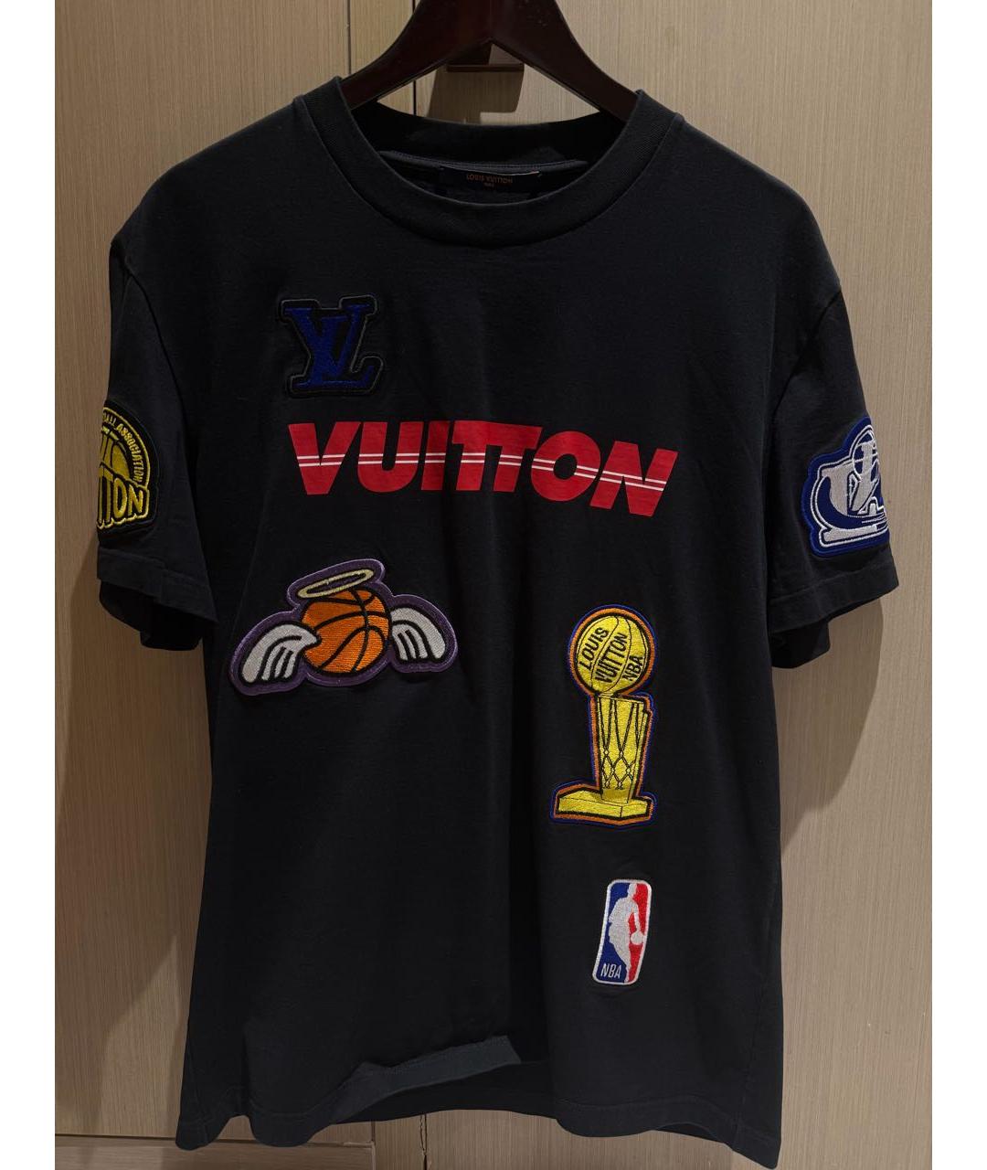LOUIS VUITTON Мульти хлопковая футболка, фото 4