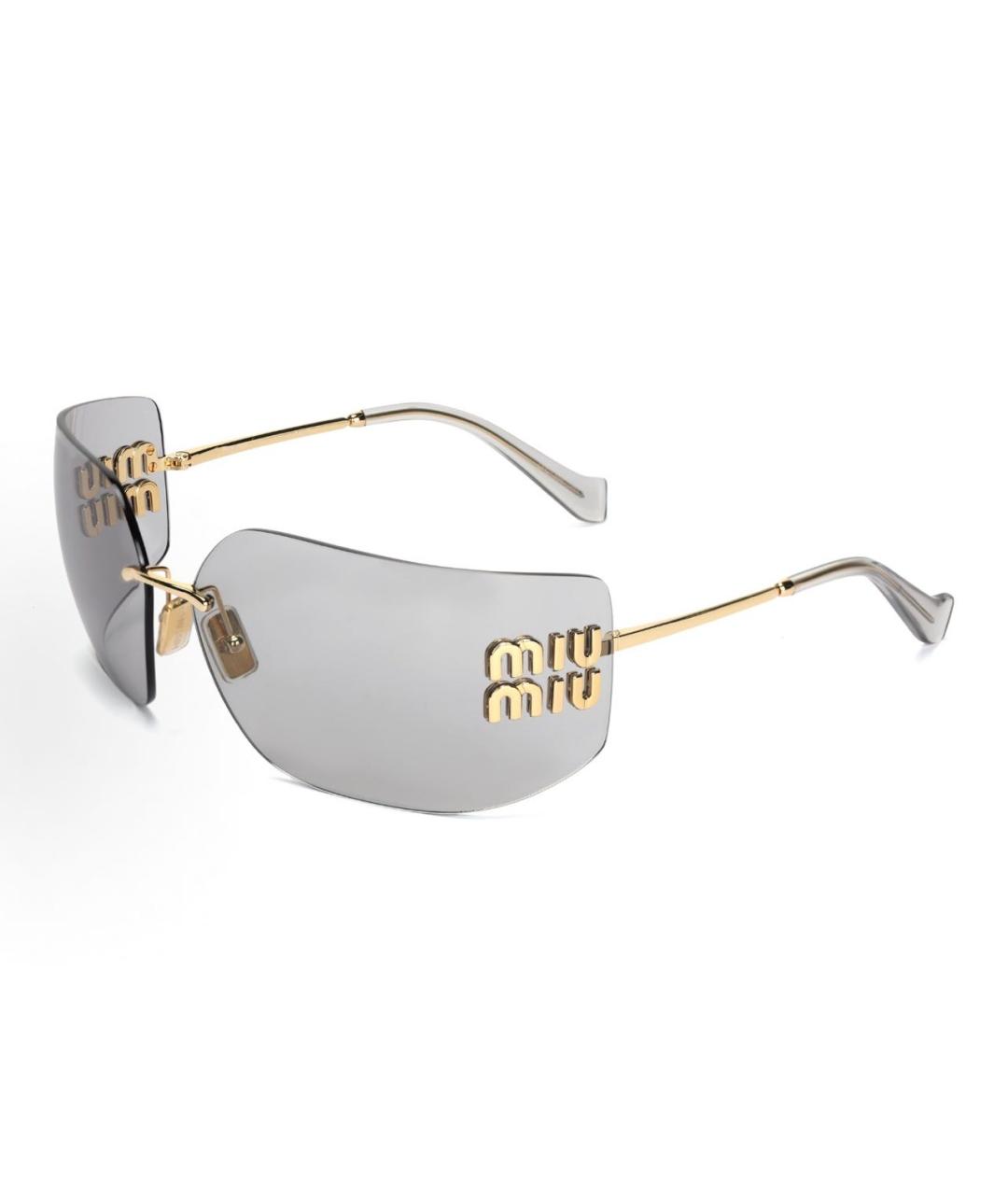 MIU MIU Серые солнцезащитные очки, фото 4