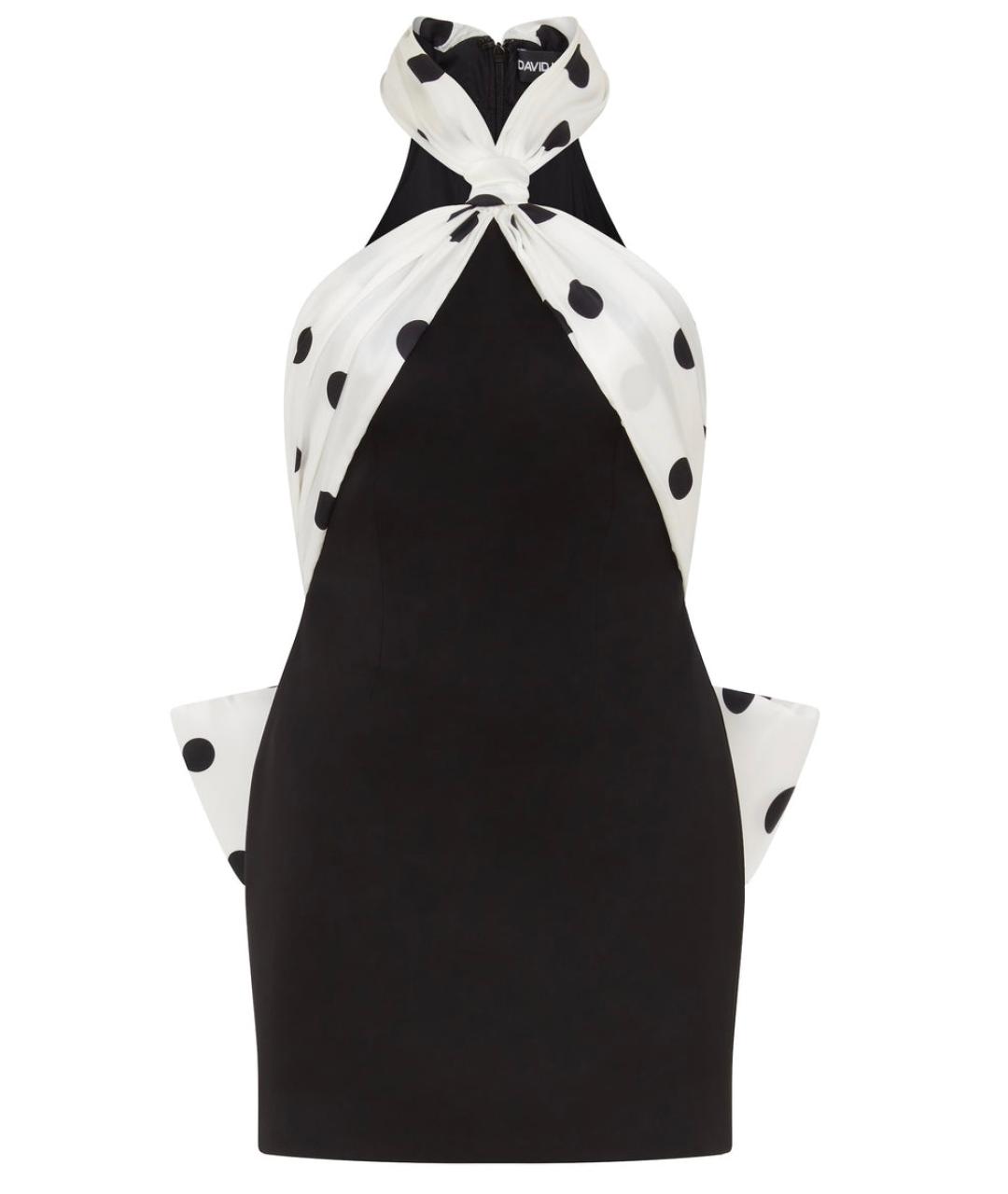 DAVID KOMA Черное коктейльное платье, фото 6