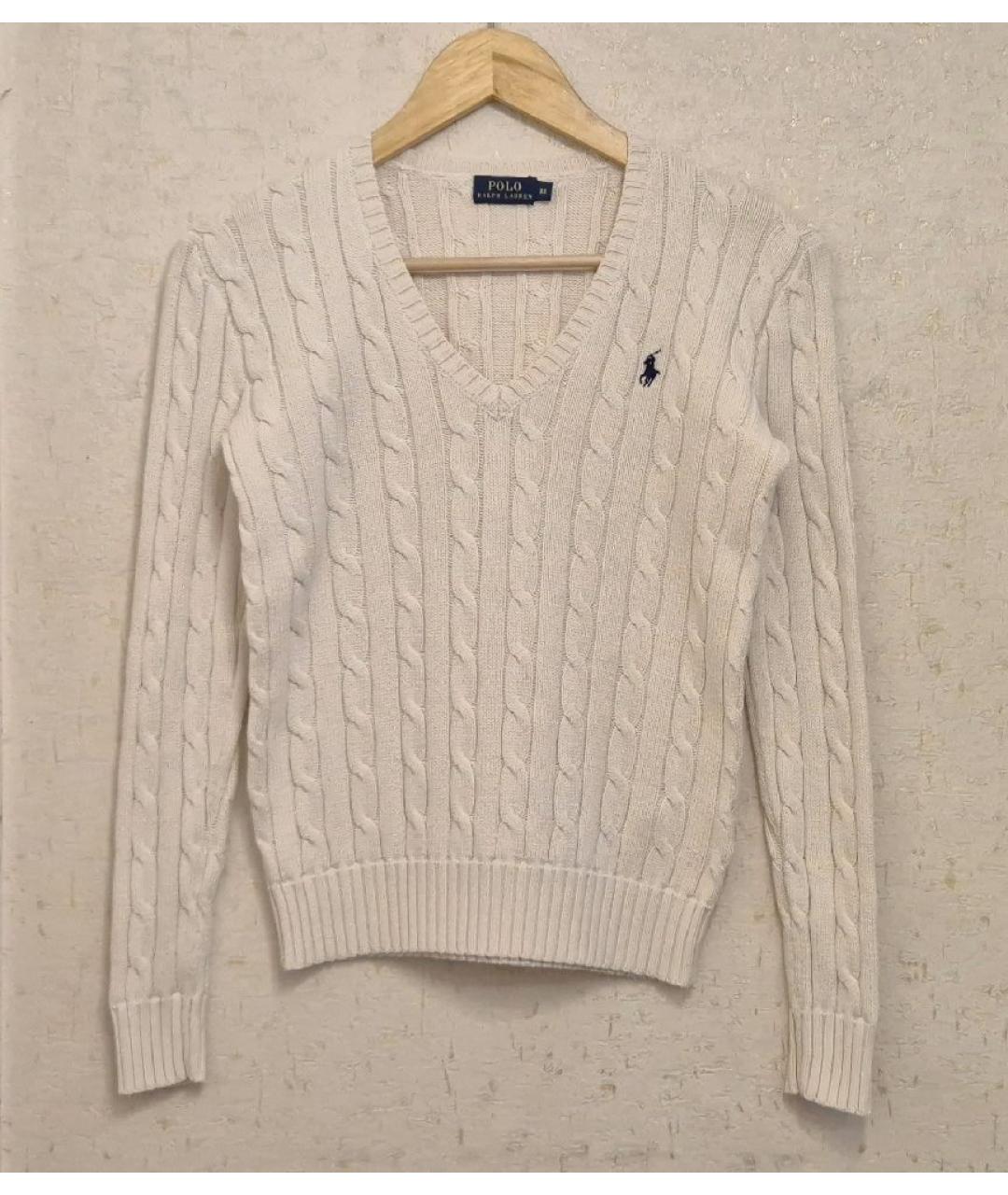 POLO RALPH LAUREN Бежевый хлопковый джемпер / свитер, фото 6