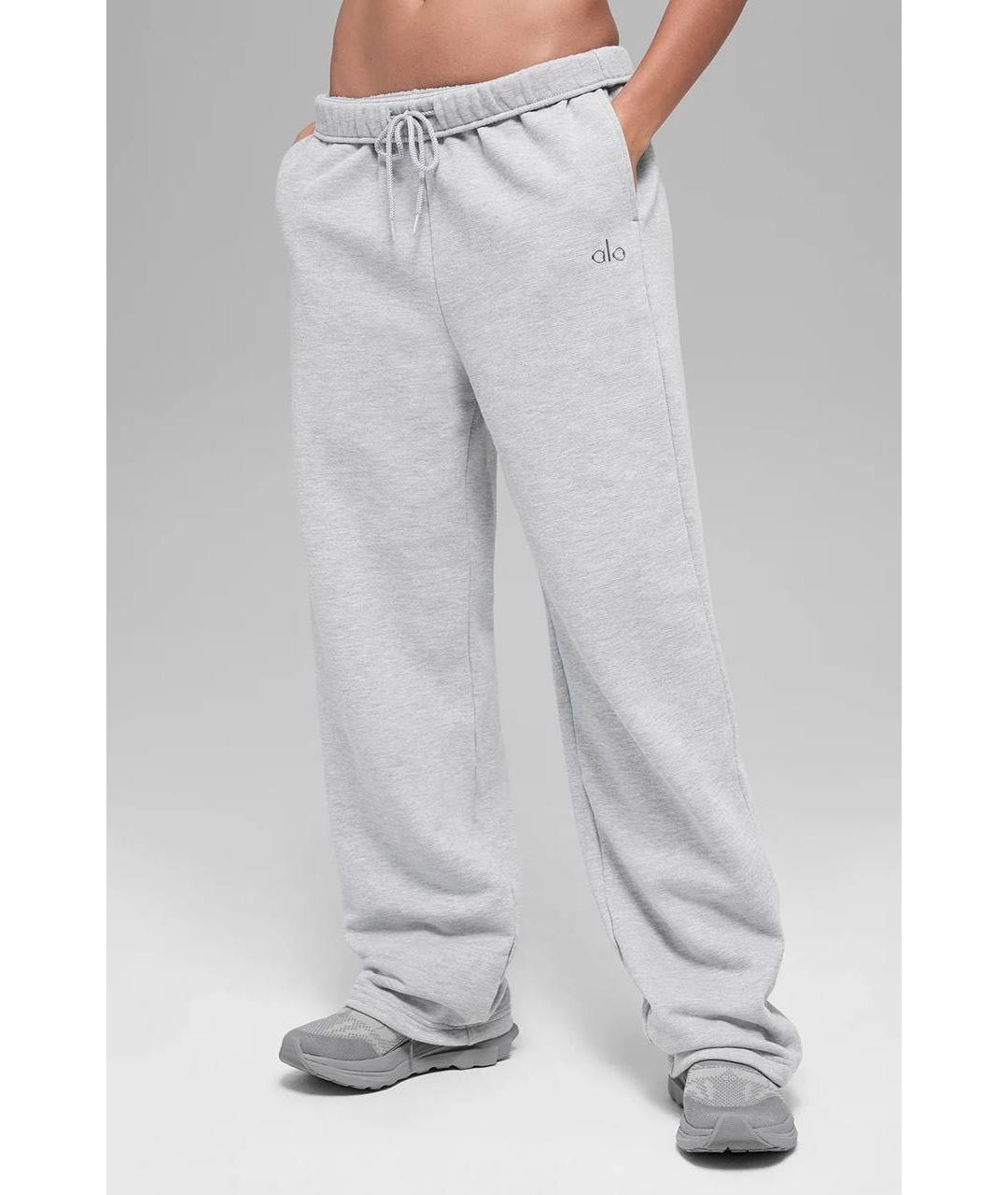 ALO YOGA Серый хлопковый спортивные костюмы, фото 3