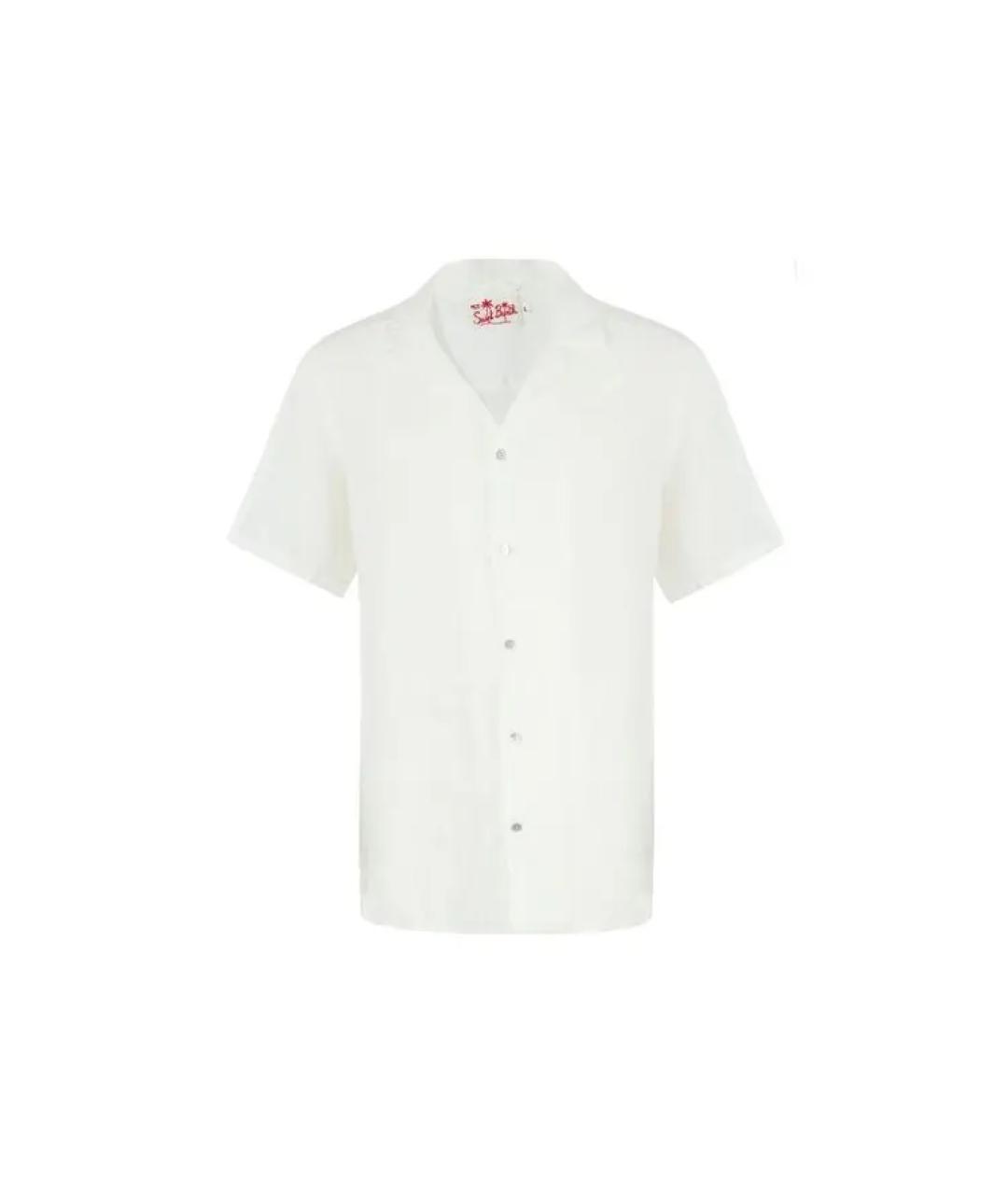 MC2 SAINT BARTH Белая льняная кэжуал рубашка, фото 1