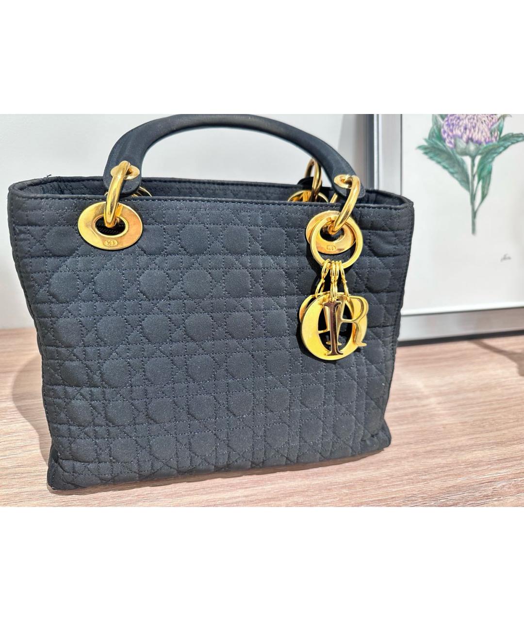 CHRISTIAN DIOR Черная сумка с короткими ручками, фото 5