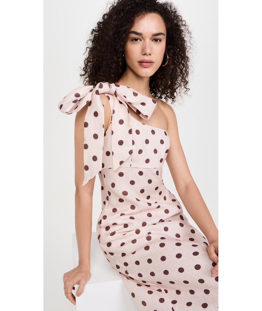 ZIMMERMANN Розовое льняное платье, фото 7