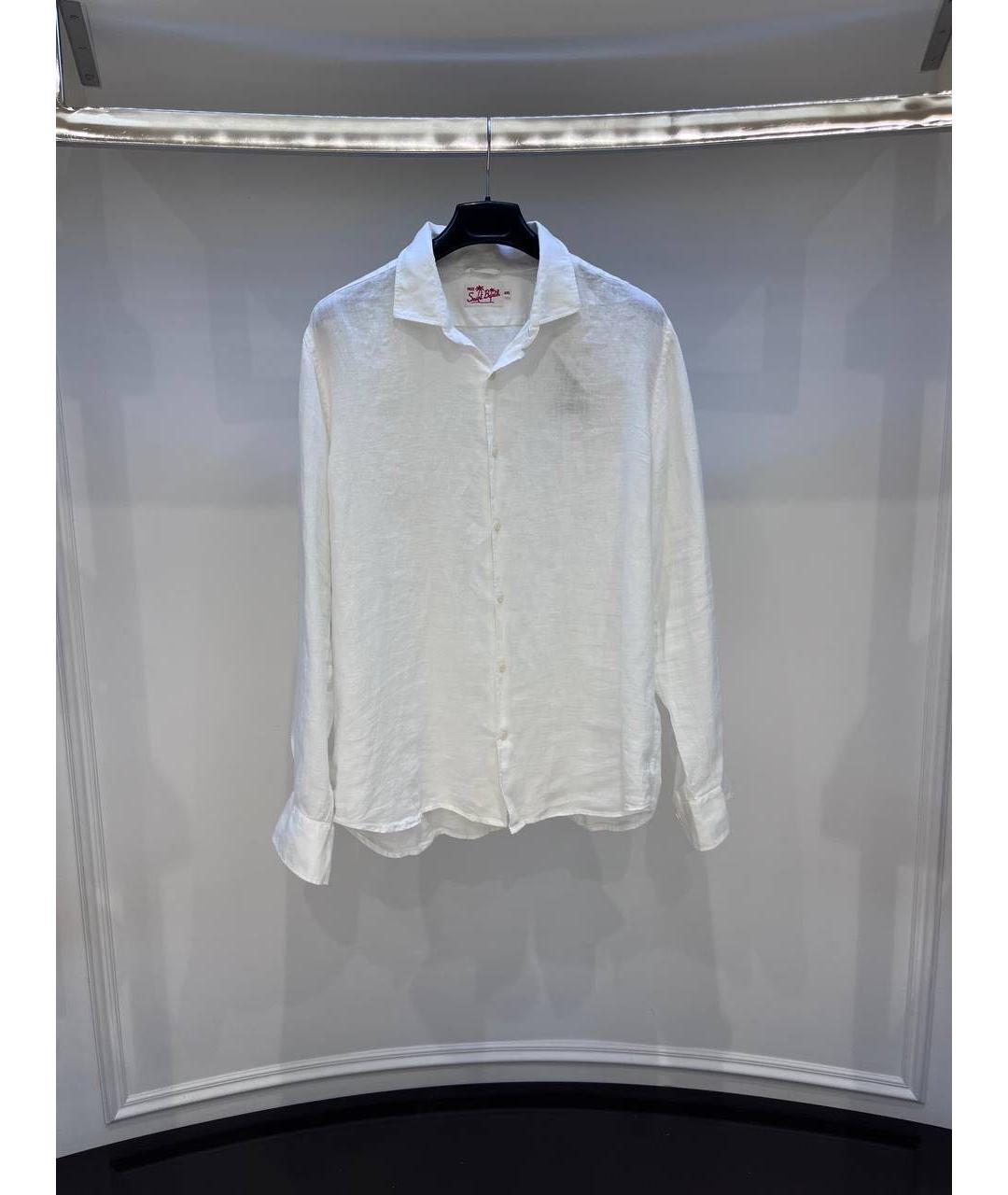 MC2 SAINT BARTH Белая льняная кэжуал рубашка, фото 2