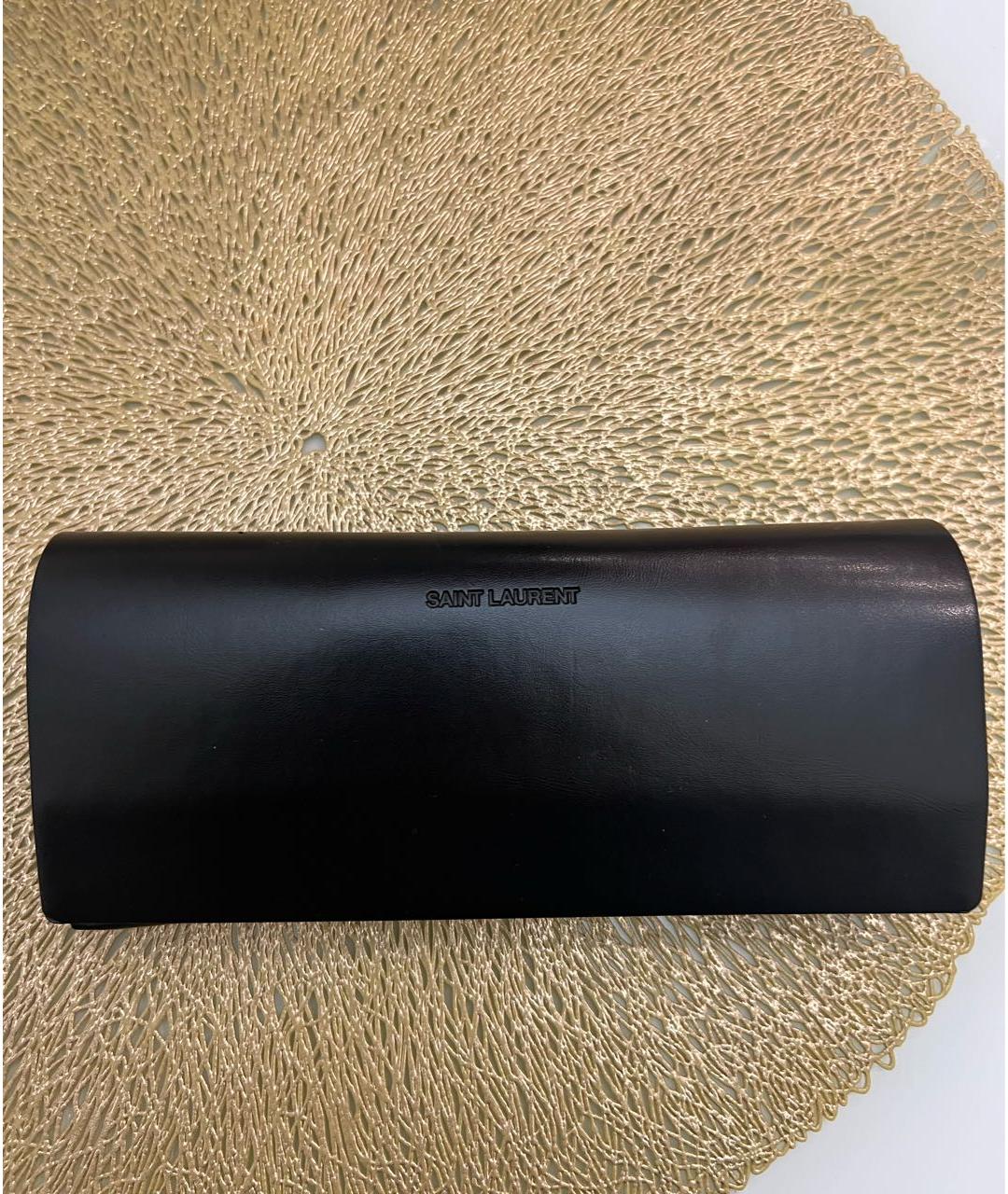 SAINT LAURENT Черные пластиковые солнцезащитные очки, фото 4