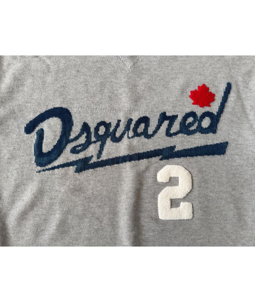 DSQUARED2 Серый шерстяной джемпер / свитер, фото 5