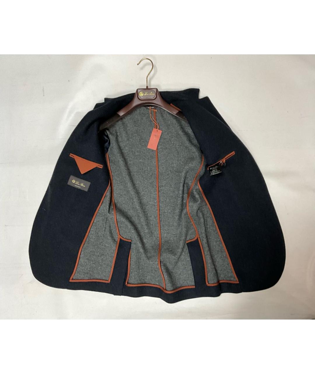 LORO PIANA Синий кашемировый жакет/пиджак, фото 3