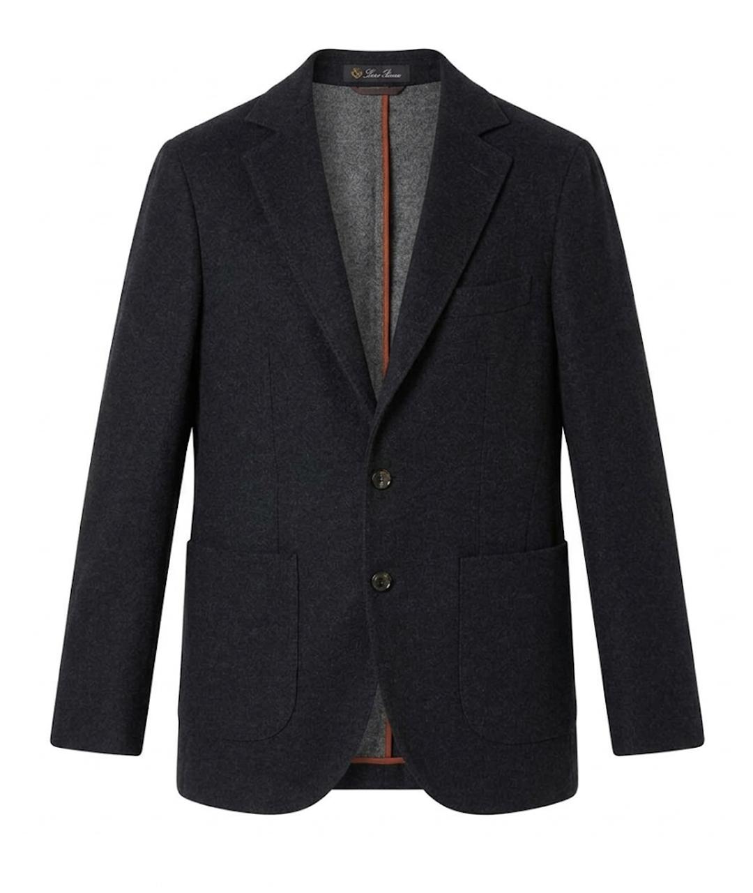 LORO PIANA Синий кашемировый жакет/пиджак, фото 1