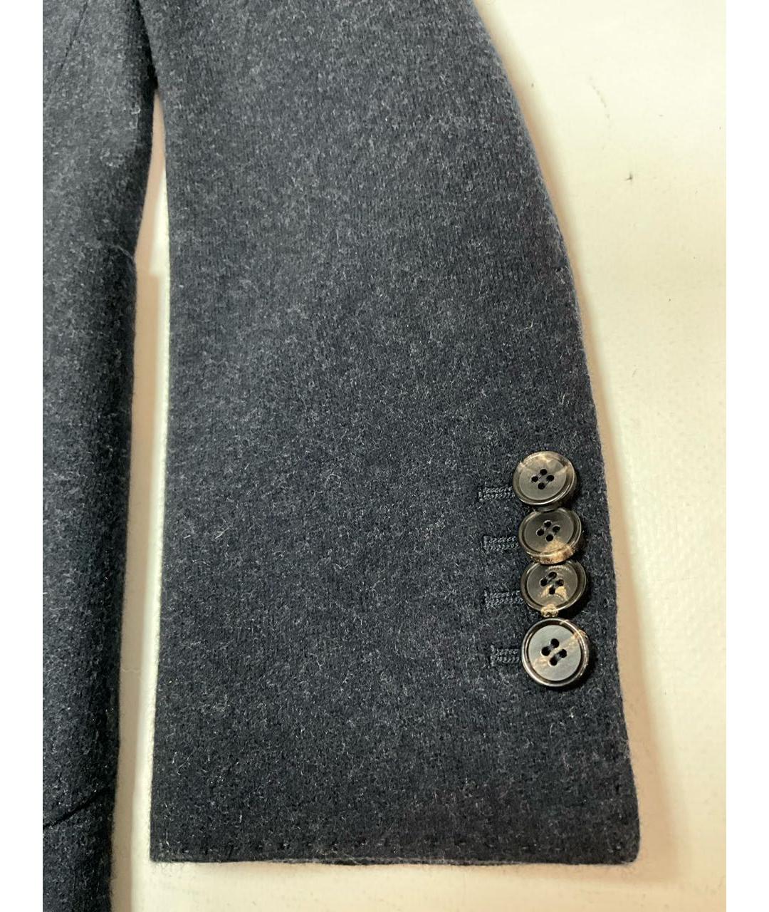 LORO PIANA Синий кашемировый жакет/пиджак, фото 2