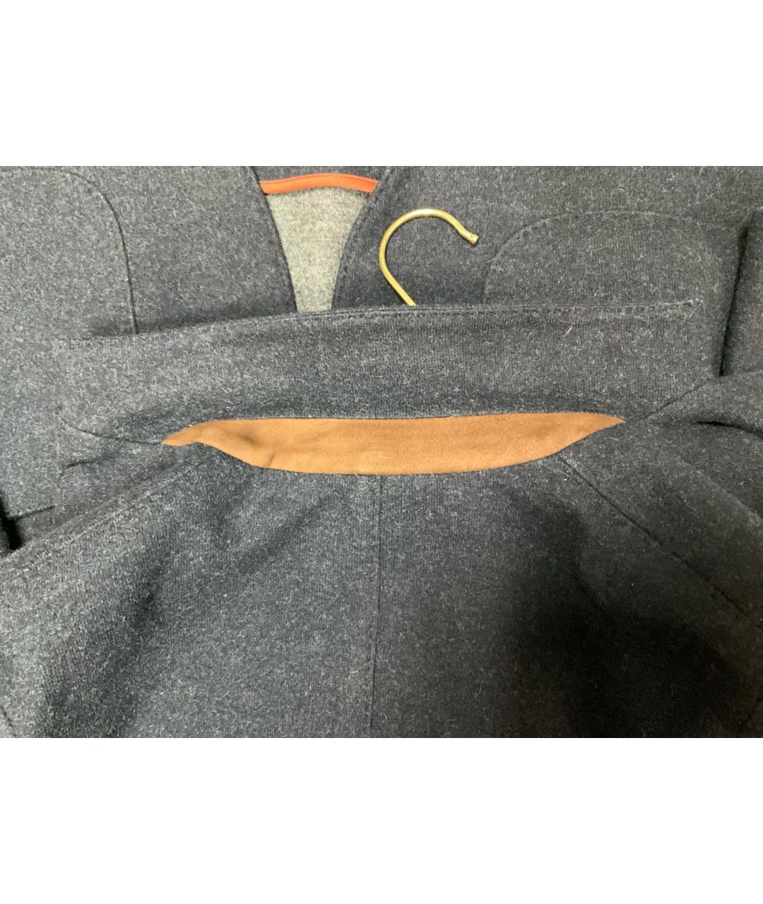 LORO PIANA Синий кашемировый жакет/пиджак, фото 8