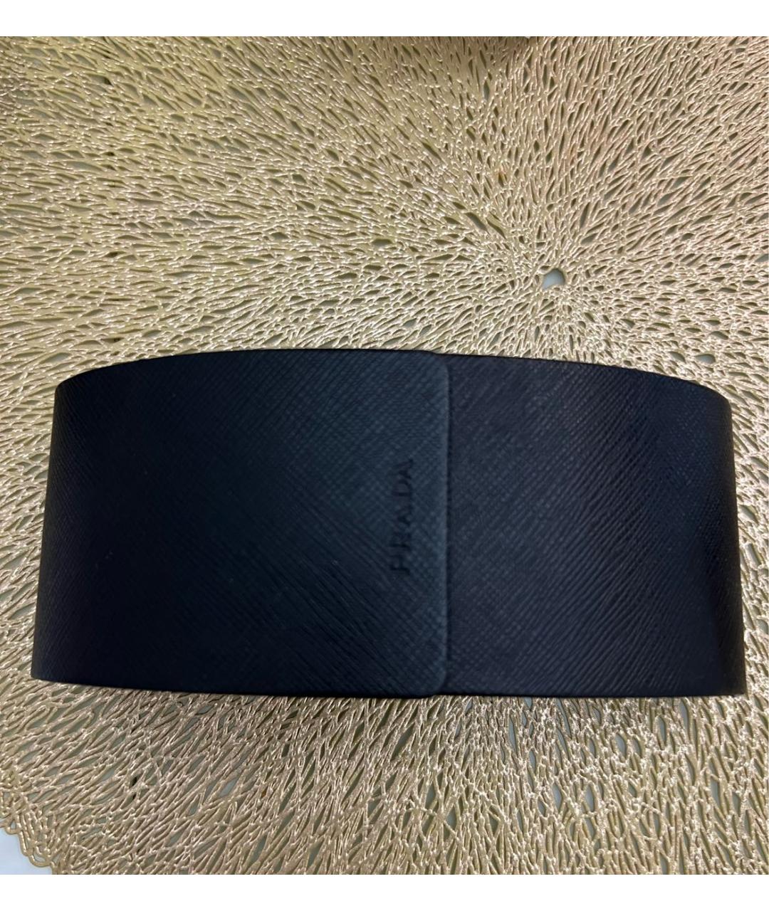 PRADA Черные пластиковые солнцезащитные очки, фото 4