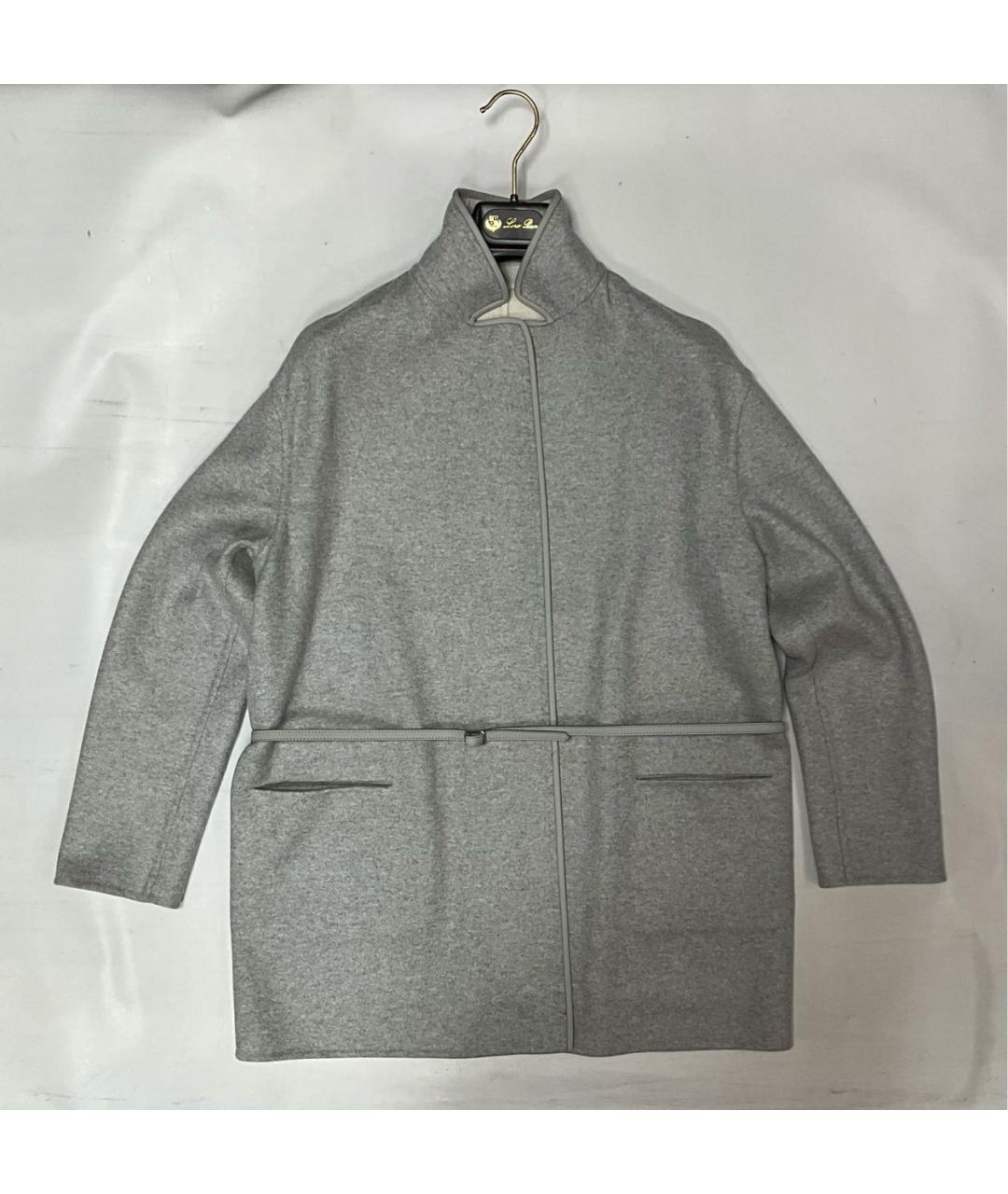 LORO PIANA Серое кашемировое пальто, фото 2