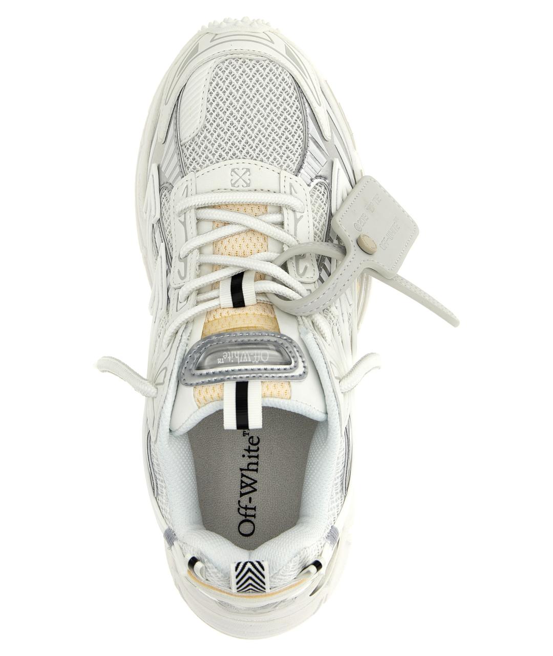 OFF-WHITE Белые текстильные кроссовки, фото 5