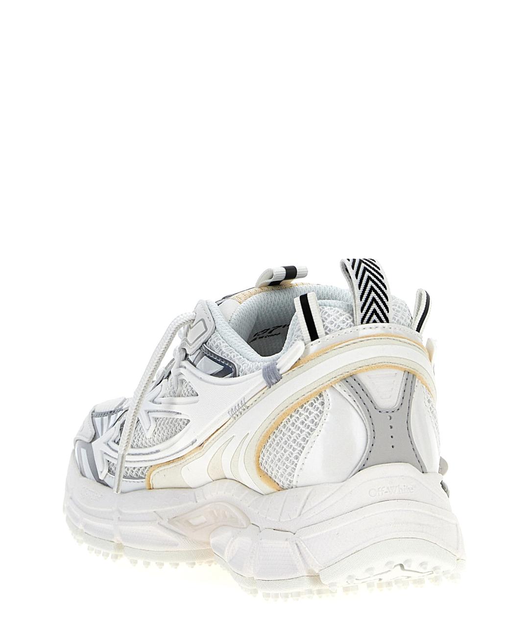 OFF-WHITE Белые текстильные кроссовки, фото 4