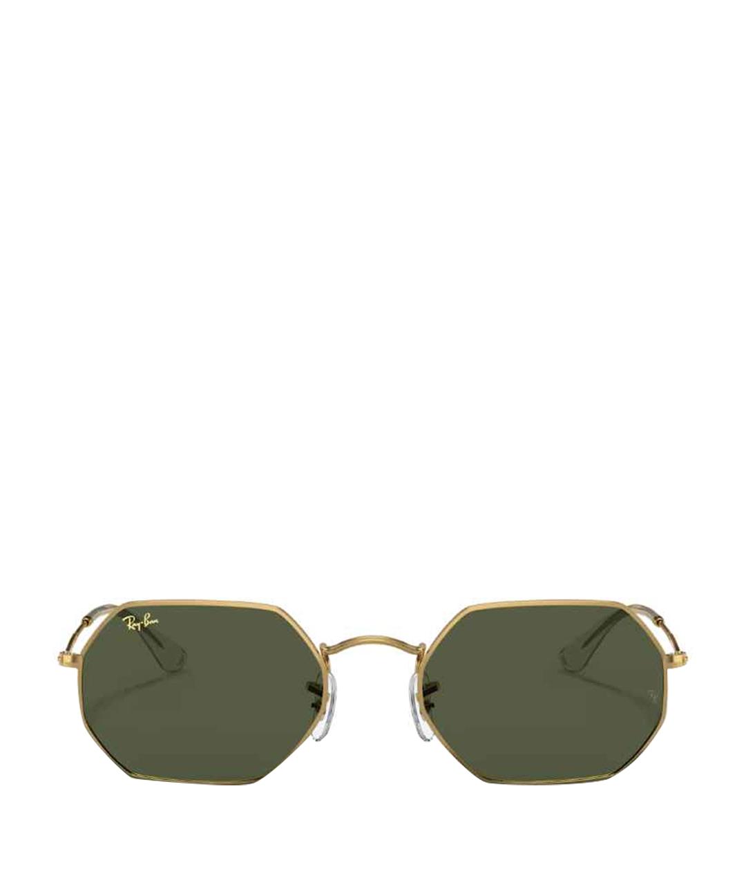 RAY BAN Золотые металлические солнцезащитные очки, фото 1