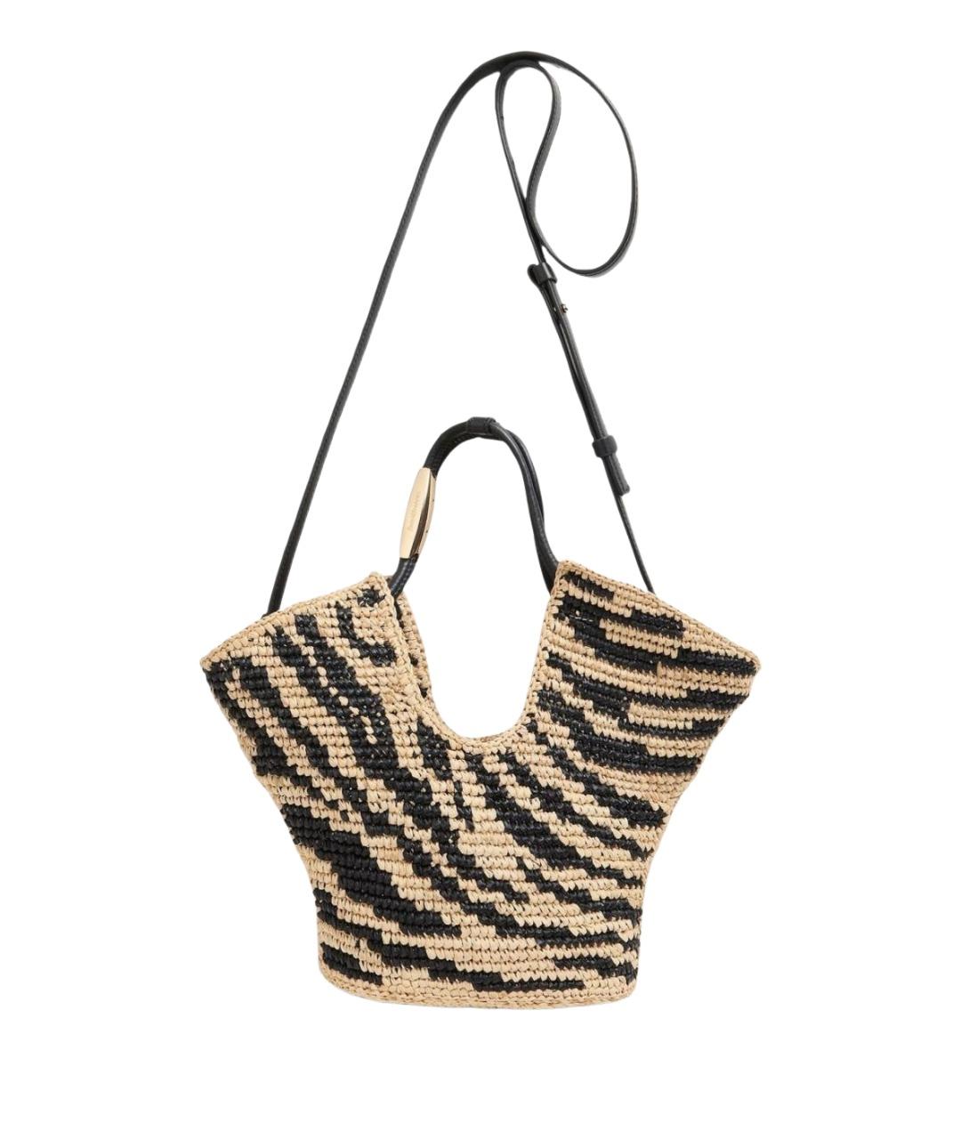 ZIMMERMANN Бежевая пелетеная сумка через плечо, фото 1