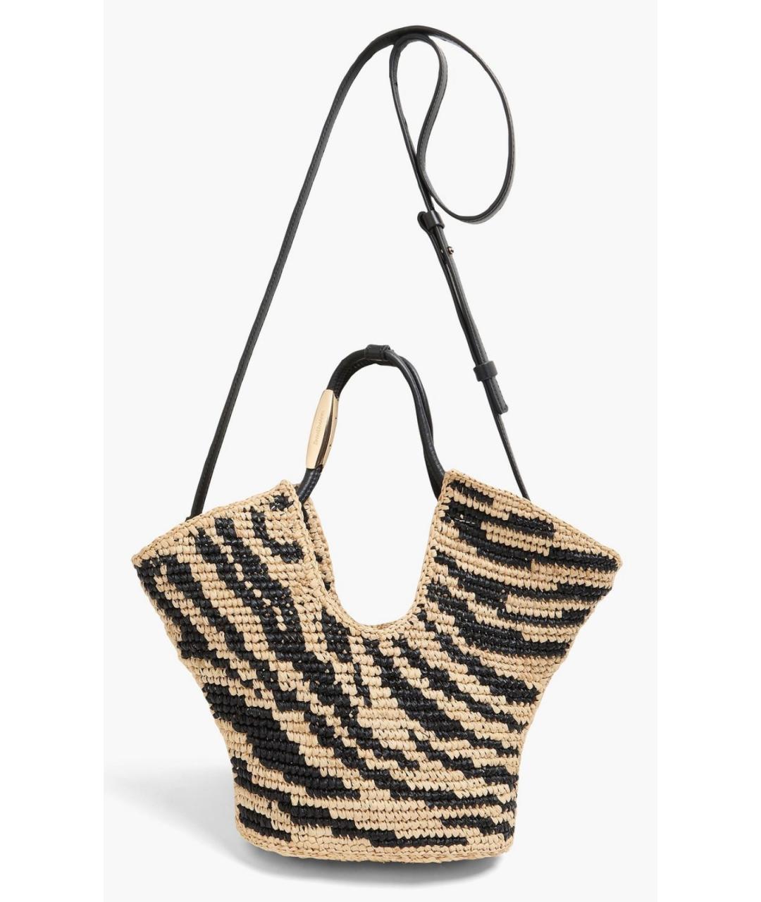 ZIMMERMANN Бежевая пелетеная сумка через плечо, фото 4