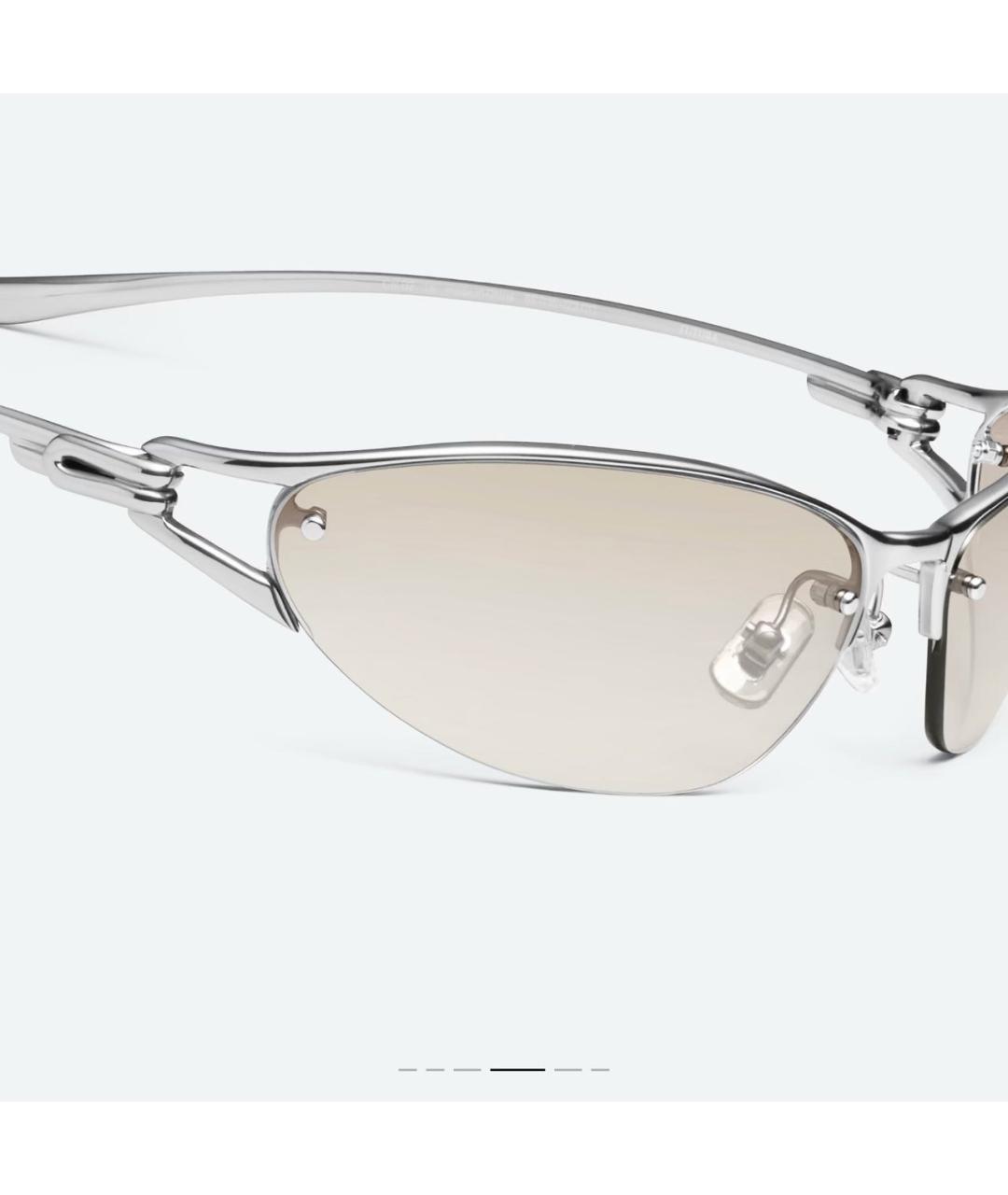 GENTLE MONSTER Серые металлические солнцезащитные очки, фото 3