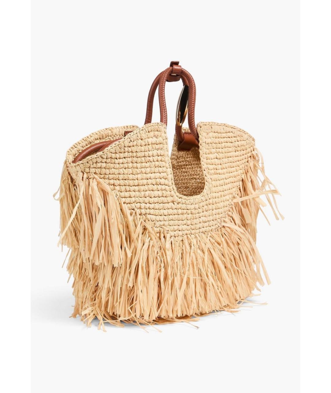 ZIMMERMANN Бежевая пелетеная сумка через плечо, фото 3