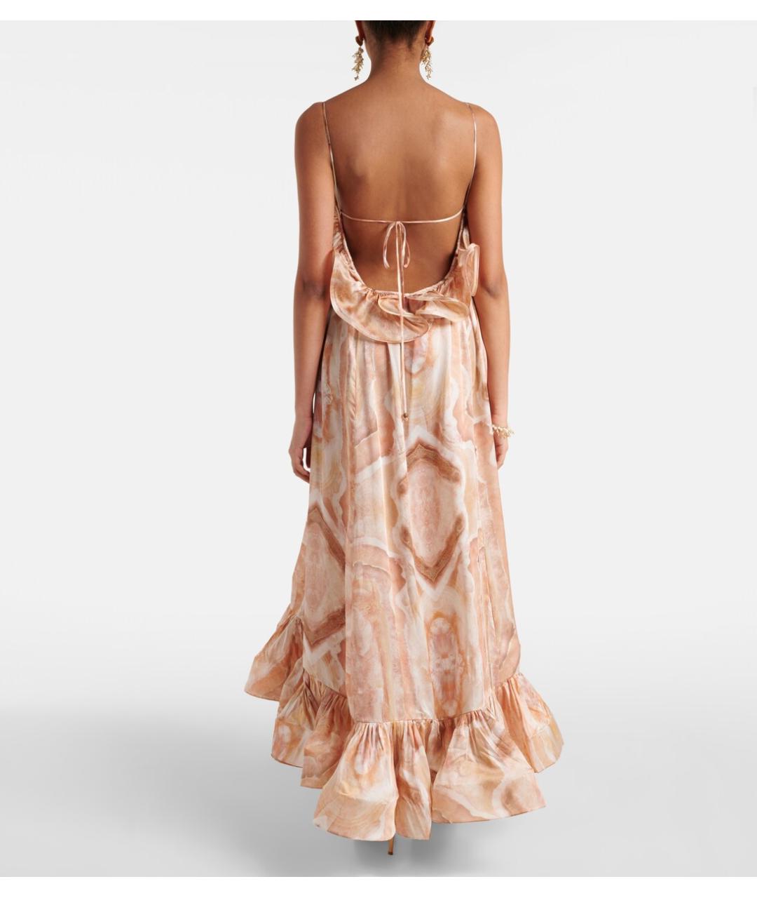 ZIMMERMANN Розовое шелковое коктейльное платье, фото 5