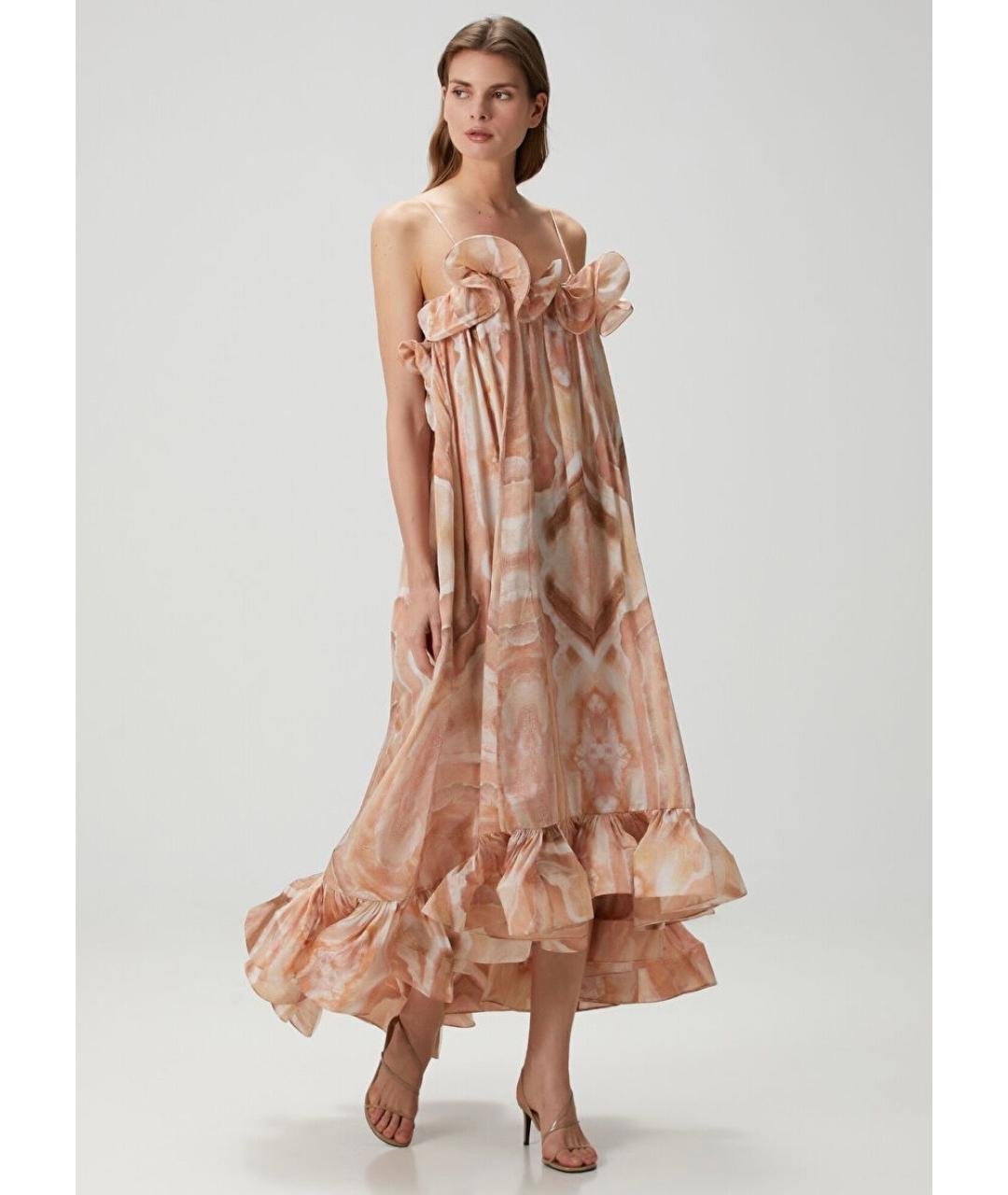 ZIMMERMANN Розовое шелковое коктейльное платье, фото 7