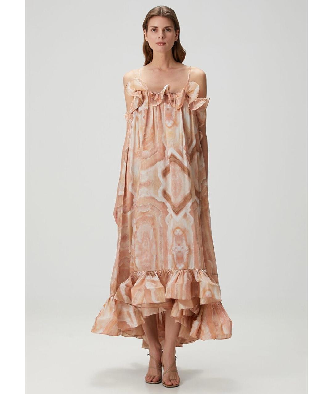 ZIMMERMANN Розовое шелковое коктейльное платье, фото 8