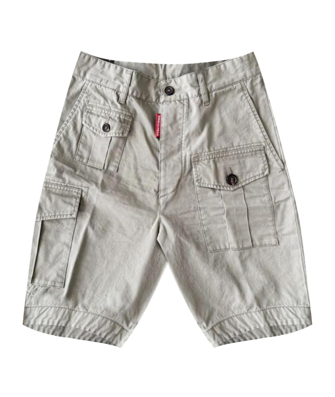 DSQUARED2 Серые хлопковые шорты, фото 1