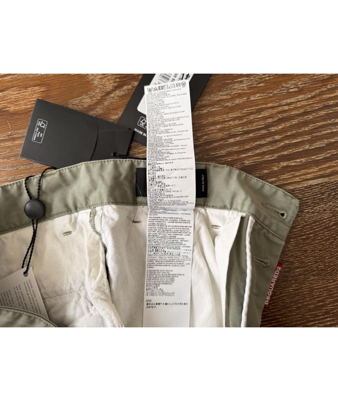 DSQUARED2 Серые хлопковые шорты, фото 6