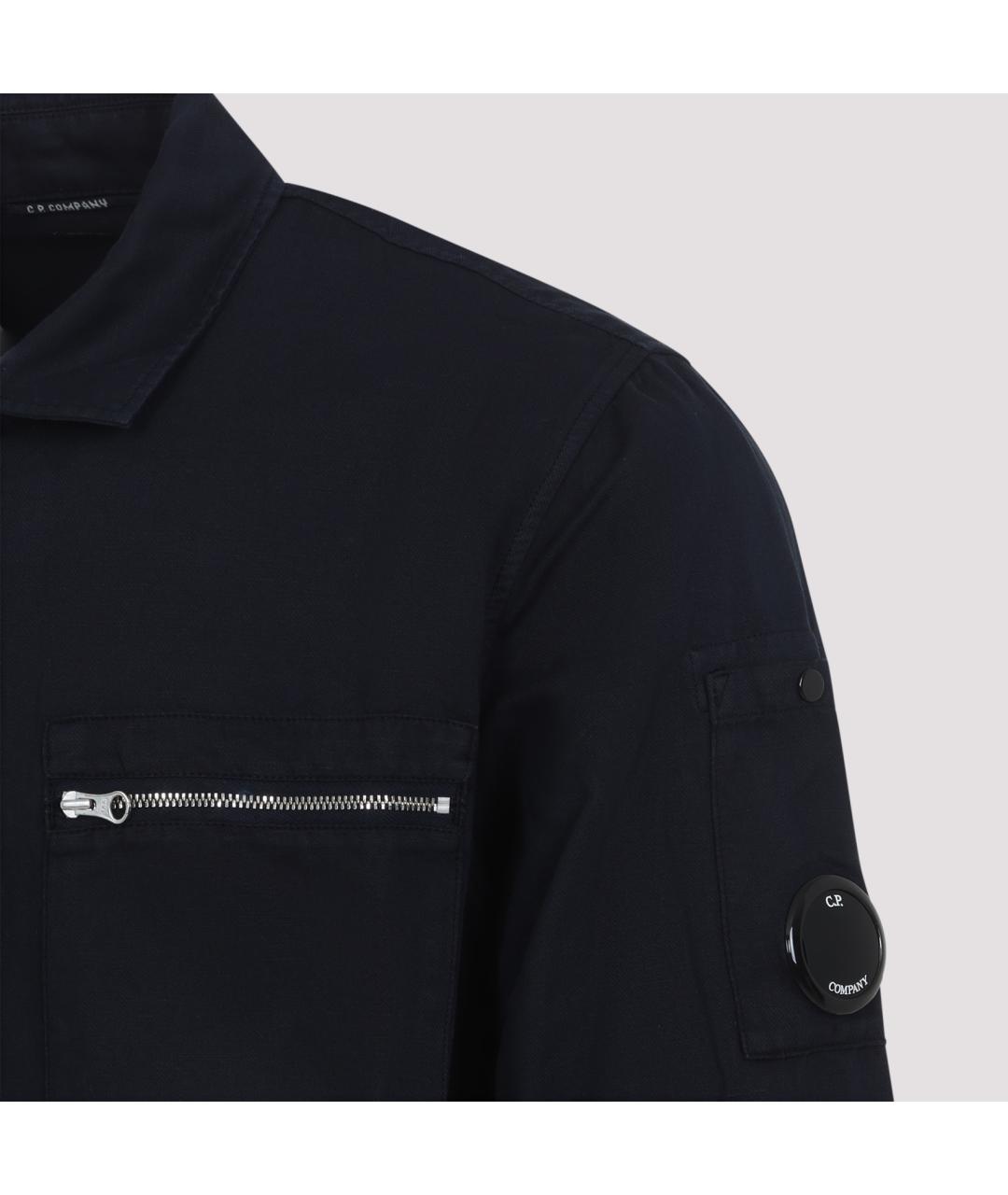 CP COMPANY Темно-синяя хлопковая куртка, фото 3