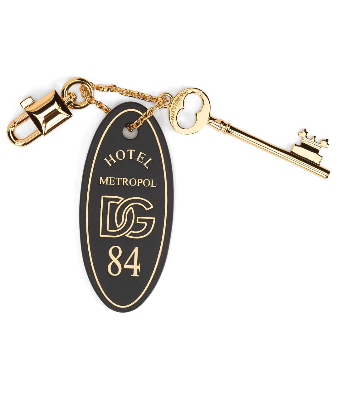 DOLCE&GABBANA Черный брелок, фото 2