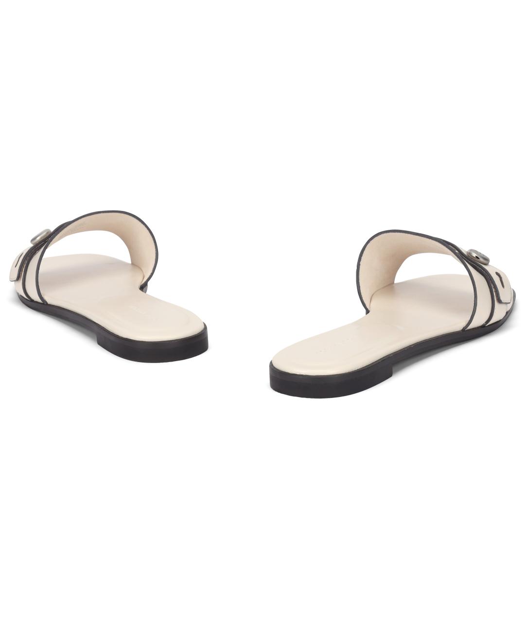 TORY BURCH Бежевые кожаные сандалии, фото 4